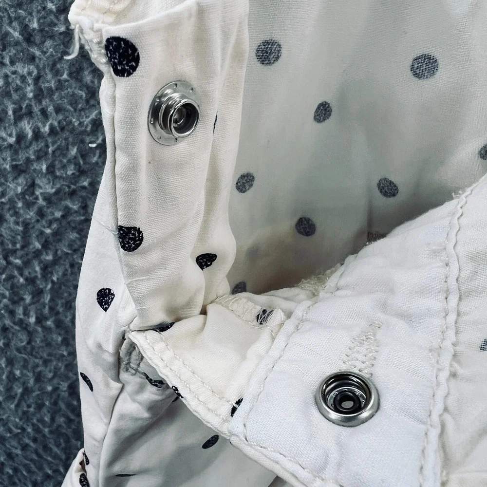 OshKosh Bgosh Girl 12 Months Polka Dot Shortalls Bib Overalls Summer Toddler